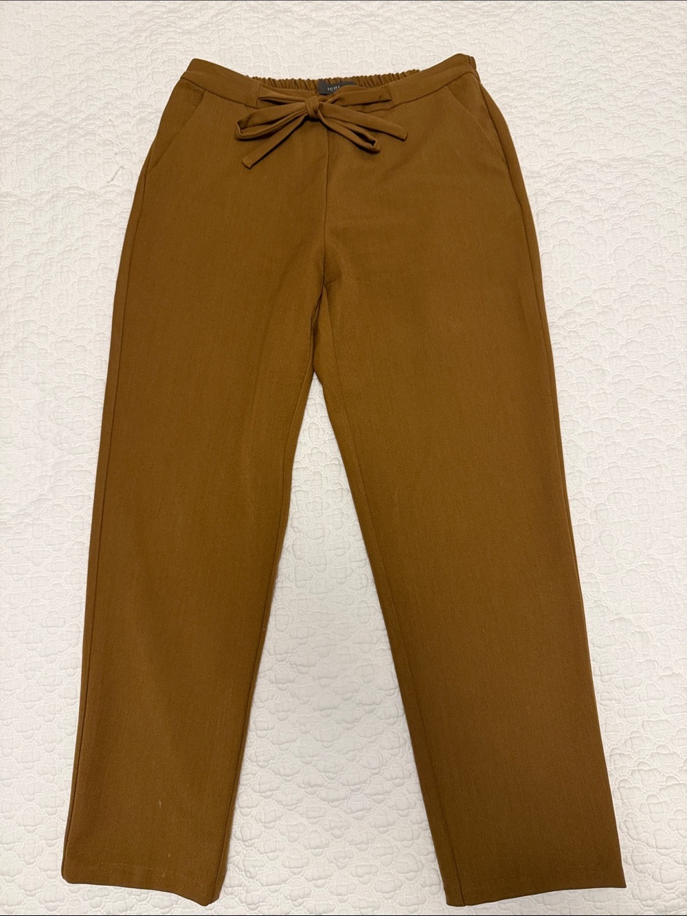 Women's Brown Drawstring Chinos